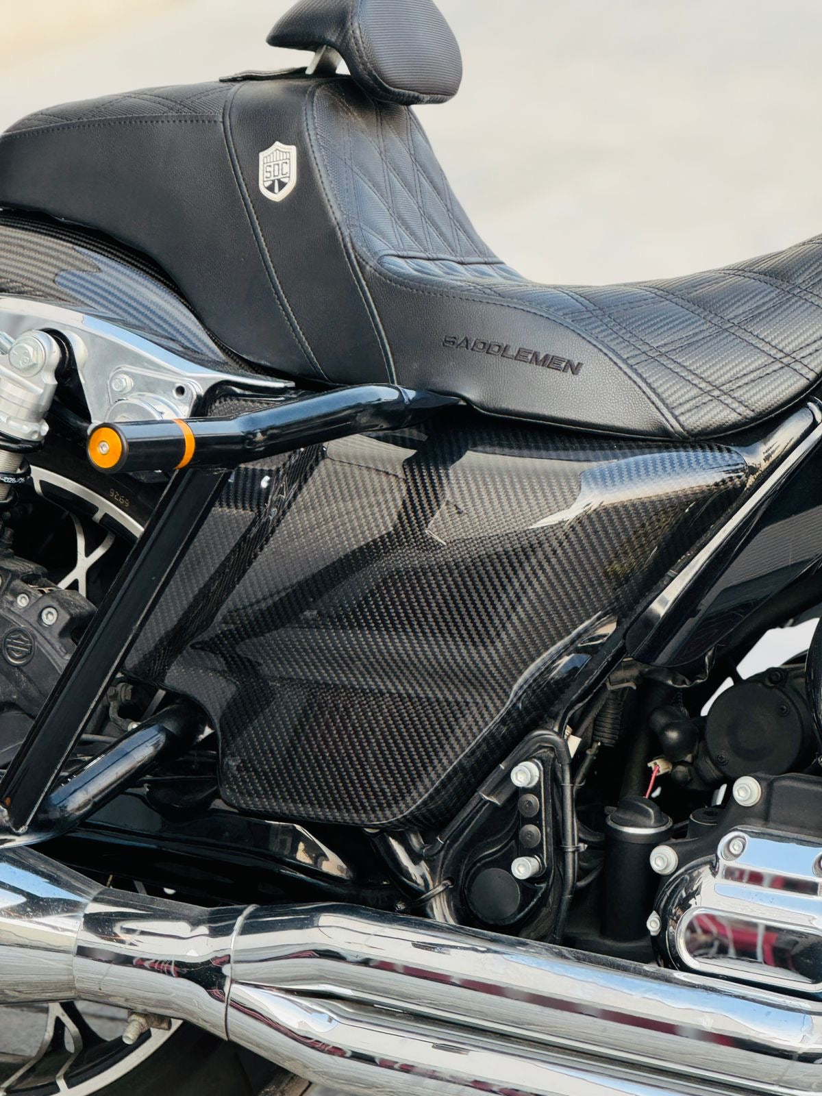 MotorFix Harley Davidson Touring Carbon Fiber Side Covers