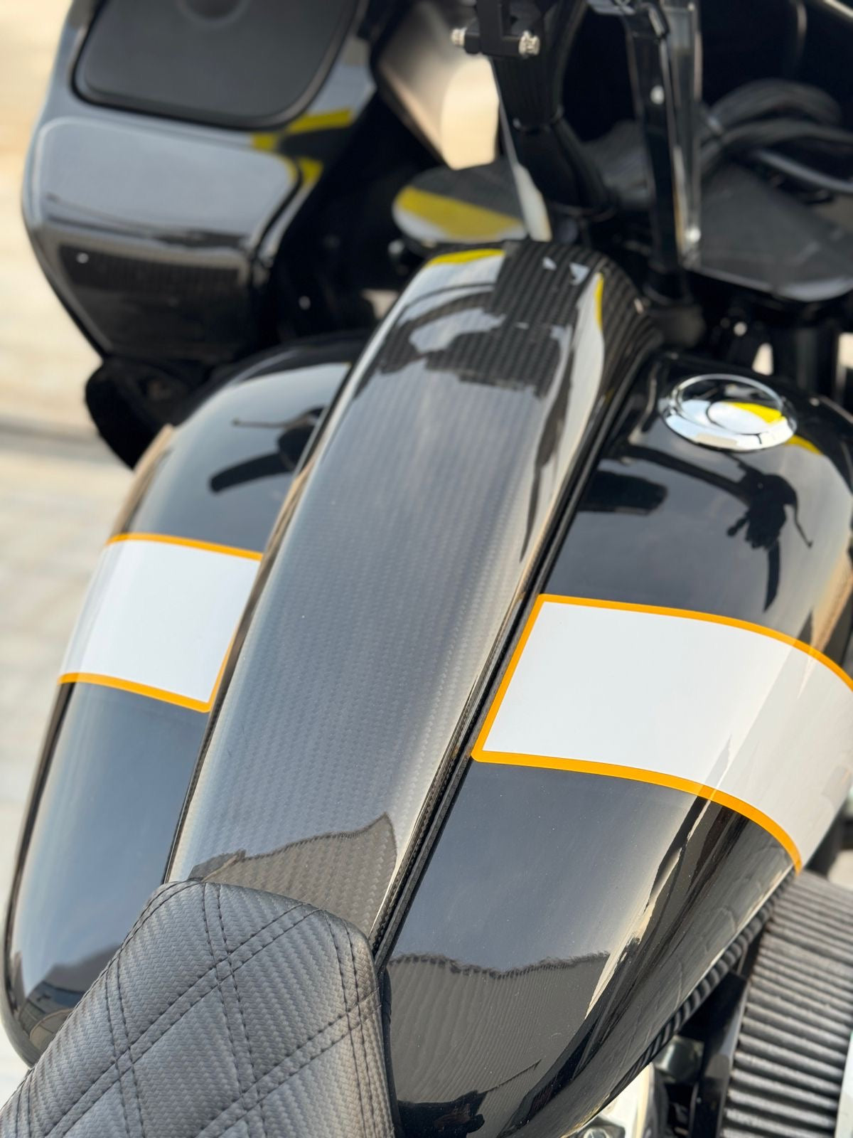 MotorFix Harley Davidson Touring Carbon Fiber dash