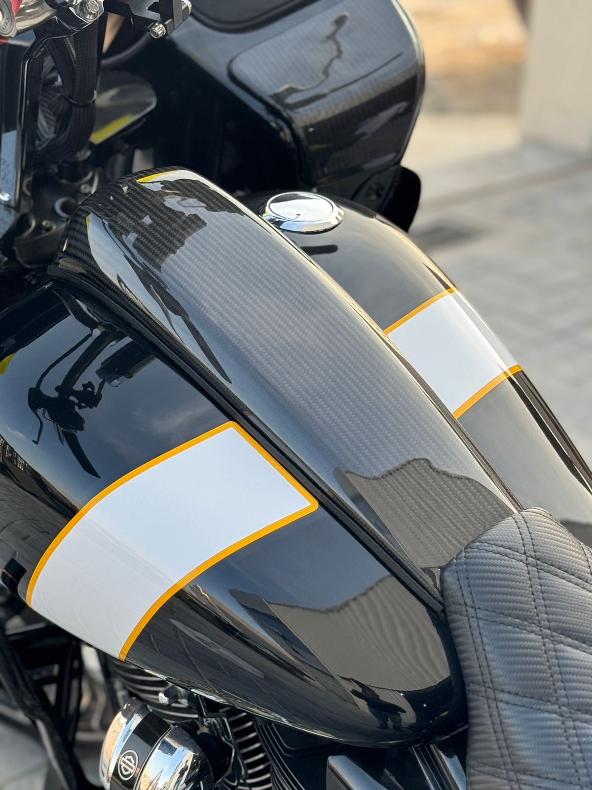 MotorFix Harley Davidson Touring Carbon Fiber dash