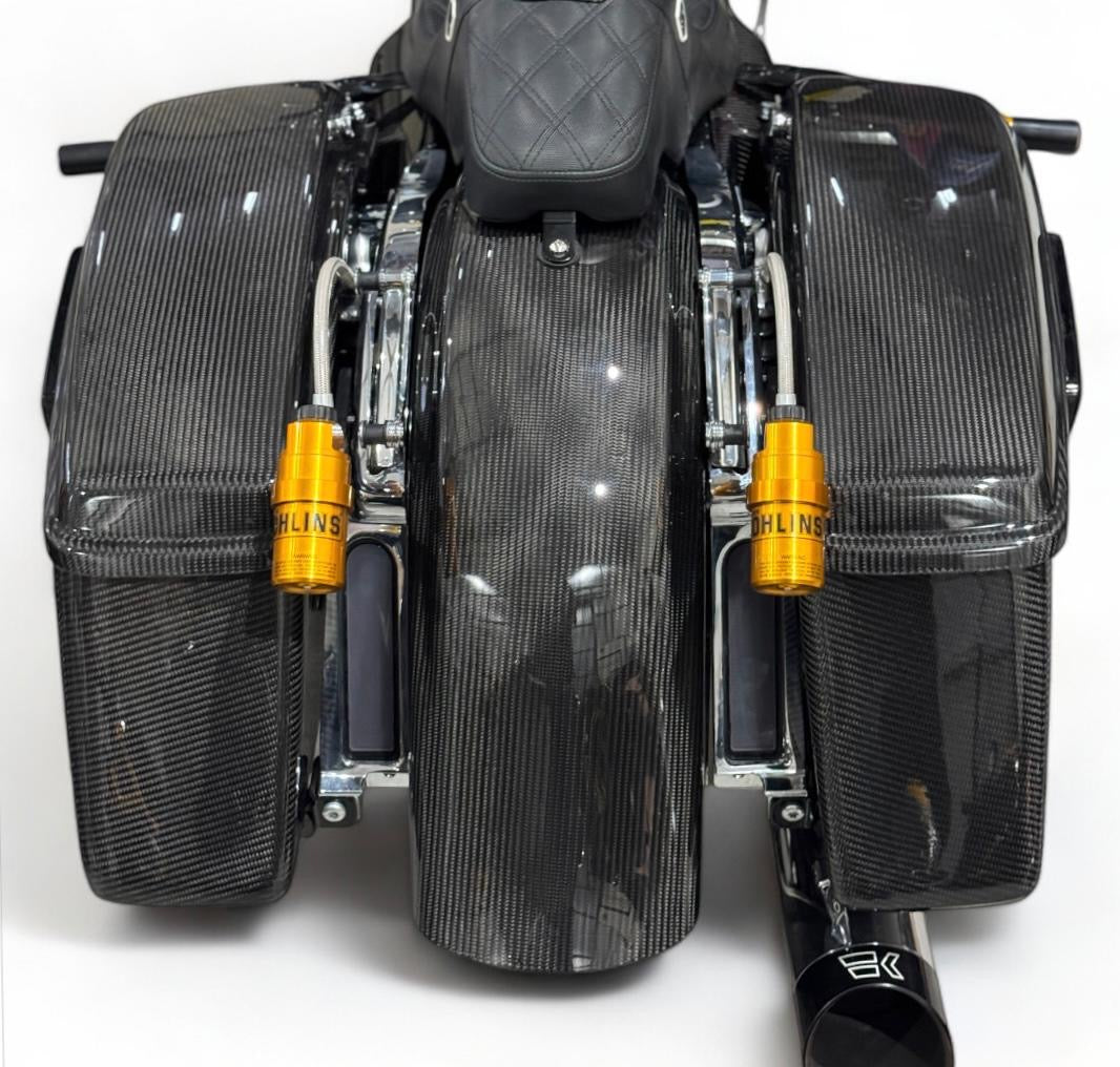 MotorFix Harley Davidson Touring Carbon Fiber Saddlebag Lids Only!
