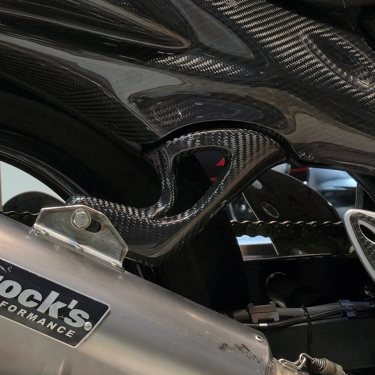 Carbon Fiber Exhaust Bracket for Hayabusa 2008 - 2020
